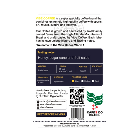 Brazilian Vibe And Coffee - Specialty 100% Arabica